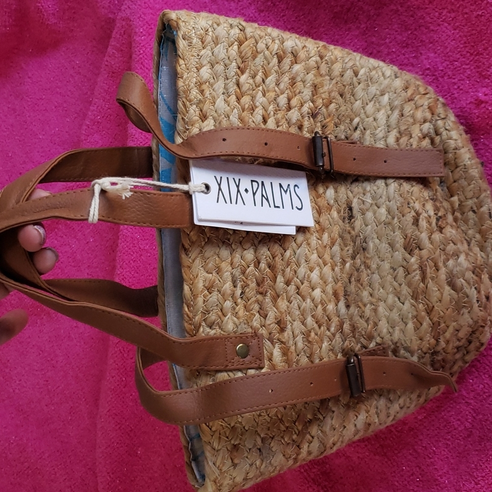 Straw cooler backpack/tote